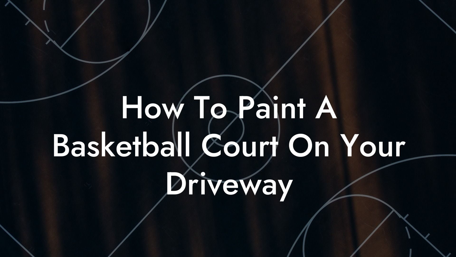 How To Paint A Basketball Court On Your Driveway Coach Alex