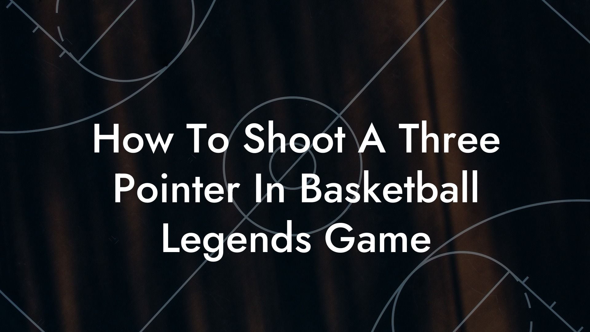 How To Shoot A Three Pointer In Basketball Legends Game Coach Alex