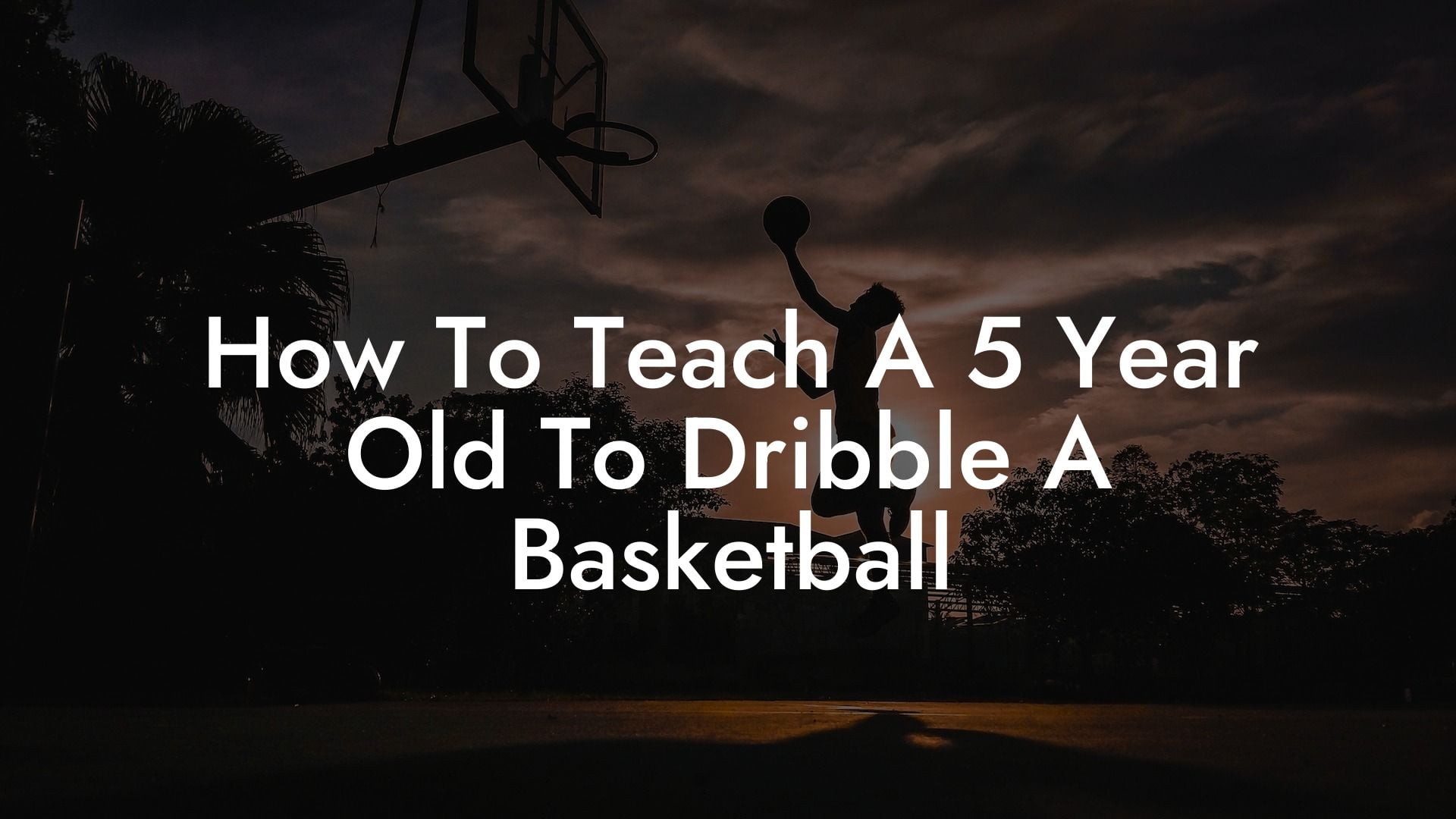 How To Teach A 5 Year Old To Dribble A Basketball Coach Alex